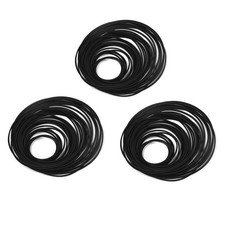 Black Cassette Tape Machine Belts 3 Pack Assorted High Quality Repair Kit 90Pcs picture