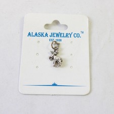 Vintage Alaska Jewelry Co. Souvenir Moose Sterling Silver Charm picture