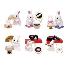 Tarlin Blind Box Gacha Miniature Mochi White Bunny Figure 1 Random Capsule Toy picture