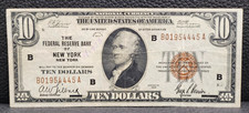 1929 $10 The Federal Reserve Bank of NY, NEW YORK - K 181 picture