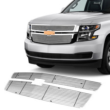 Fits 2015-2020 Chevy Suburban/Tahoe Upper Aluminum Chrome Billet Grille Insert picture