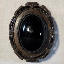Vintage Original by Robert Black Glass Pin Brooch Pendant Victorian Revival picture