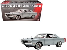 1970 Dodge Dart 440 Street Machine Silver Metallic 1/18 Diecast Model Car - ACME picture