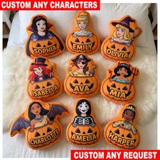 Personalized Disney Princess Halloween Pillow, Custom Snow White Cinderella GIft picture