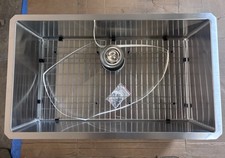 KHU100-32 Standart PRO 32 Single Basin 16 Gauge Stainless Steel Kitchen si picture