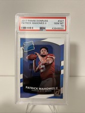 2017 Panini Donruss Patrick Mahomes II PSA 10 picture