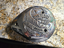Vintage Harley Davidson “Live To Ride” Tear Drop Air Cleaner Cover picture