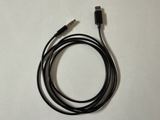 Apple Lightning to 3.5MM Audio Adapter for AirPods Max, 1.2m - OEM, Black A1879 picture