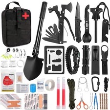 Emergency Survival Kit Bag First Aid Bug out Military Prepper Kit 142Pcs Bag picture