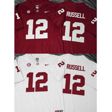 NWT- Keelon #12 Russell Crimson Tide MEN Stitched Jersey Crimson/Whitex picture