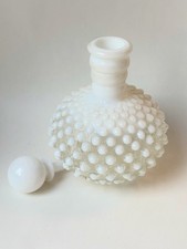 VINTAGE Fenton French Opalescent Hobnail Perfume Bottle, 1940s picture