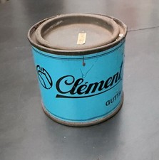 Vintage Clement Gutta Extra Tubular Tire Rim Cement Tin Can Italy Cycling picture