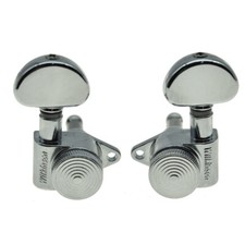 Wilkinson 3x3 Locking Tuners Tuning Keys Pegs for Les Paul or Acoustic Chrome picture