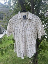 Wrangler Western Pearl Snap Shirt Men Vintage, Large picture