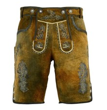 Oktoberfest German Bavarian Premium Suede Leather Lederhosen Shorts Trachten picture