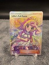 Lillie's Full Force 230/236 Cosmic Eclipse Full Art Ultra Rare Pokemon Card - LP picture