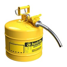 Justrite 7250220 Type Ii Safetycan, Steel, Yel, Hoseod5/8 picture