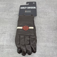 Harley Davidson Victory Lane Leather Gloves 98104-23VM Adults Size Small picture