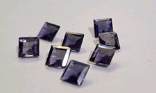 8 Pieces Natural IOLITE Fancy Square Cut 6mm Loose Gemstones 7.49 ct picture
