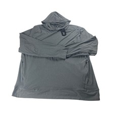 Xersion Studio Mens XXL Grey Melange Wicking Peached Pullover Hoodie 317379 NWT picture