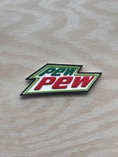Pew Pew Mtn Dew Tactical Morale Patch PVC Hook And Loop picture