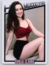 Emilia Clarke Hollywood Actress Singer Model Hot Spicy Custom Trading Card picture