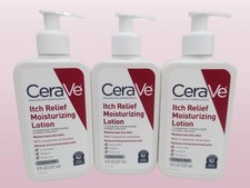CERAVE ITCH RELIEF MOISTURIZING LOTION 8 OZ  EXP: 2028 LOT OF 3 picture