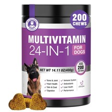 24-In-1 Dog Vitamins and Supplements 200 Ct Dogs Multivitamin Chewable Contain C picture