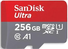 Sandisk Ultra 256GB 100MB/s Class 10 Micro SDXC Memory Card + Card Wallet picture