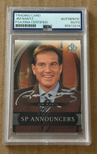 JIM NANTZ SIGNED 2004 UPPER DECK SP AUTHENTIC PSA/DNA HAND SIGNED PGA picture