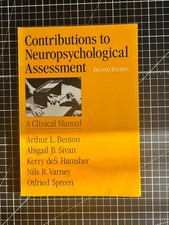 Contributions to Neuropsychological Assessment: A Clinical Manual by Benton picture