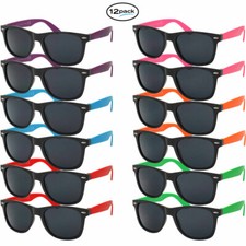Mens Womens Sunglasses 12 PC Bulk Party Glasses New Classic Frame Retro picture