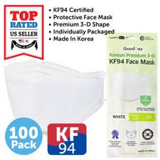 100 PCS KF94 WHITE Protective Safety Face Mask Adult KFDA Approved picture