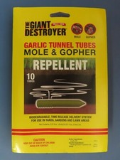 The Giant Destroyer Garlic Tunnel Tubes for Mole & Gopher pack of 10 tubes #410 picture