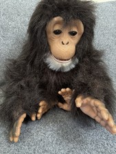 Vintage Fur Real Friends Cuddle Chimp 2005 Monkey Tested Working picture