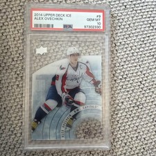 2014-15 Upper Deck Ice Alex Ovechkin #9 Capitals PSA 10 Gem-MT picture