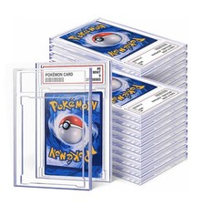 Empty Graded Card Holder Slab for PSA Style Trading Pokemon Card Protector Case picture