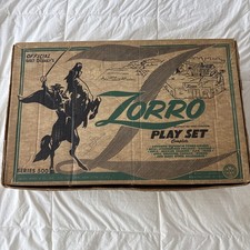 VINTAGE 50-60s Louis Marx Official Walt Disney's Zorro #3753 Series 500 Playset picture