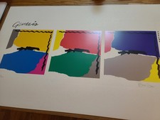 GENESIS ABACAB Album Art Print Lithograph Hand Signed AE by Bill Smith picture