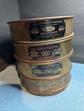 Vintage W.S. Tyler USA Standard Scientific Testing Test Sieves Lot Of 4 picture