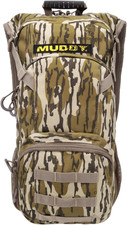 Muddy Pro 1075 Hunting Backpack Mossy Oak Bottomland Silent Expandable Pockets picture