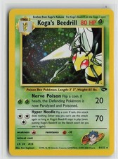Koga's Beedrill Holo Rare Unlimited G2 009/132 LP picture