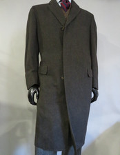 VTG 1965 WHITE New haven J Press style heavy herringbone tweed topcoat 42 R picture