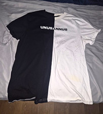 Unus Annus Official Merch Men's Black/White  T-Shirt  Short Sleeve Size L picture