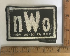 Vintage 1998 WCW NWO New World Order Wrestling Vending Prism Decal Sticker picture