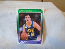 1987-88 Fleer Basketball Card - John Stockton #115 Rookie Card - Utah Jazz picture
