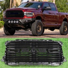 For 2019 2020-2024 Ram 2500 3500 4500 Laramie Diamond Black Front Grille 31199ZZ picture