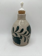 Rare Vintage Salmon Falls Pottery Soap Dispenser W/ Pump GREEN PENNSYLVANIA 2000 picture
