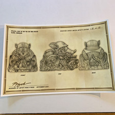 Doug P'Gosh Year of the Rat Fink Munktiki Mug Design Print Signed Limited 2/12 picture