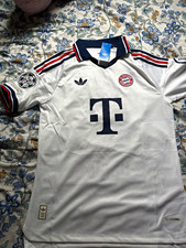 adidas FC Bayern Munich Olise #17 Soccer Jersey White Navy Red size large picture